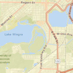 Dane County Street Map