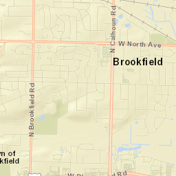 2100 North Calhoun Road, Brookfield, WI Street Map