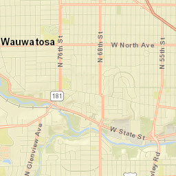 Wauwatosa Street Map