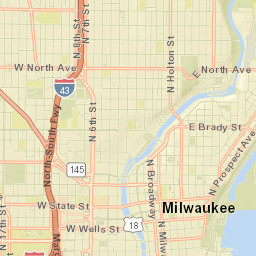Milwaukee Street Map