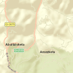 Amezketa Street Map
