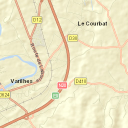 Varilhes Street Map