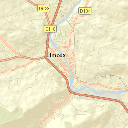 Limoux Street Map