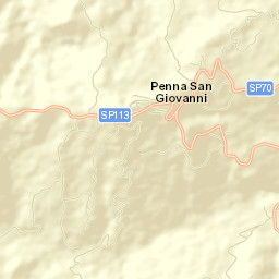 Penna San Giovanni Street Map