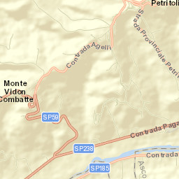 Monte Vidon Combatte Street Map