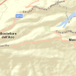 Montefiore dell'Aso Street Map