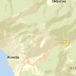 Komiža Street Map