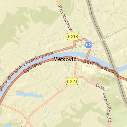 Metković Street Map