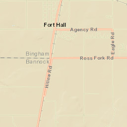 Fort Hall Street Map