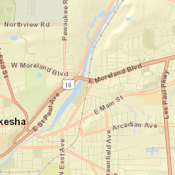 Waukesha Street Map