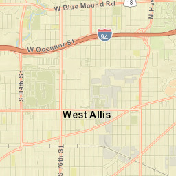 West Allis Street Map