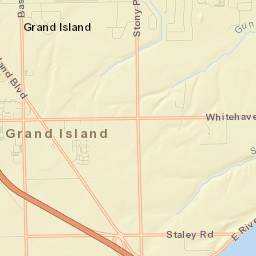 Grand Island Street Map