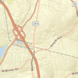 South Hooksett Street Map