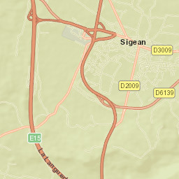 Sigean Street Map