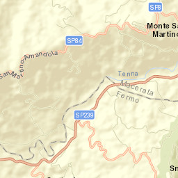 Monte San Martino Street Map