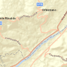 Ortezzano Street Map
