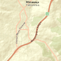 Yablanitsa Street Map