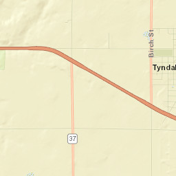 Bon Homme County Street Map