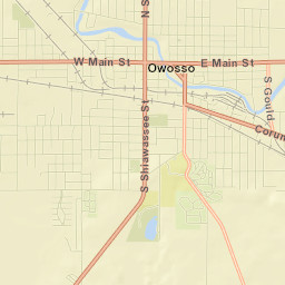 Owosso Street Map