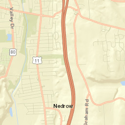 Nedrow Street Map
