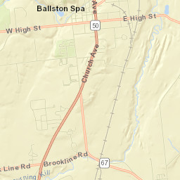 Ballston, NY, USA Street Map