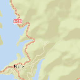 Riaño Street Map