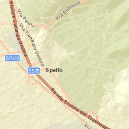 Spello Street Map