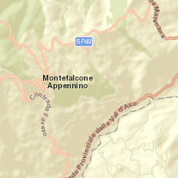 Montefalcone Appennino Street Map