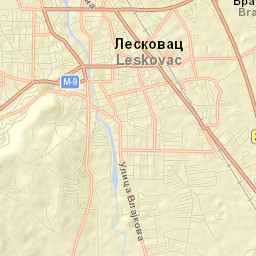 Leskovac Street Map