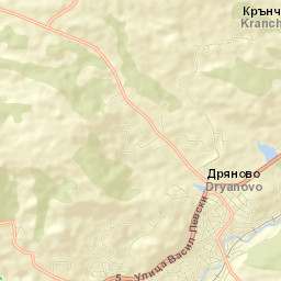 Obshtina Dryanovo Street Map