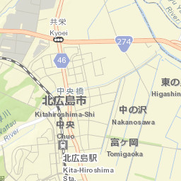 Kitahiroshima-shi Street Map