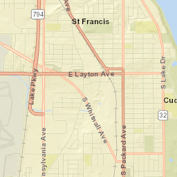 Saint Francis Street Map