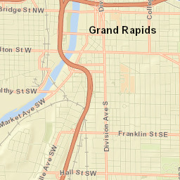 Grand Rapids Street Map