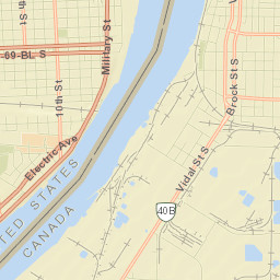 Port Huron Street Map