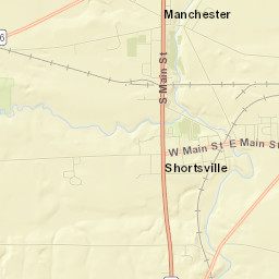 Shortsville Street Map