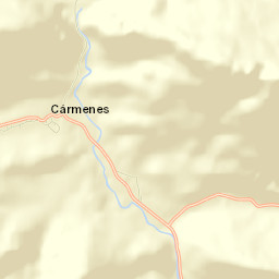 Cármenes Street Map