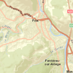 Foix Street Map