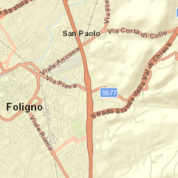 Foligno Street Map