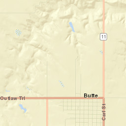 Butte Street Map