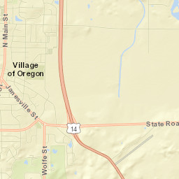 Oregon Street Map