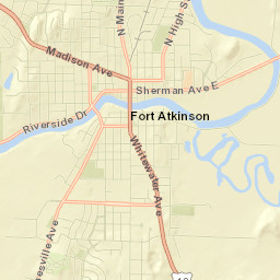 Fort Atkinson Street Map