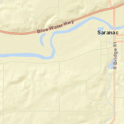 Saranac Street Map