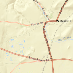 Waterville Street Map