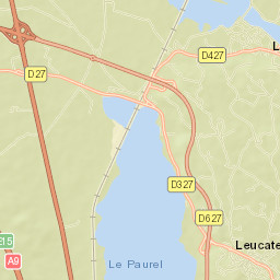 Leucate Street Map