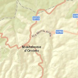 Monteleone d'Orvieto Street Map