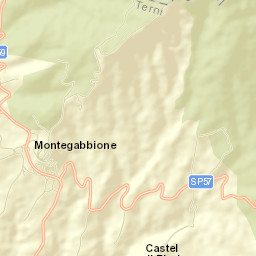 Montegabbione Street Map