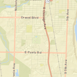 Oak Creek Street Map