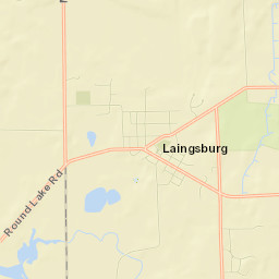 Laingsburg Street Map