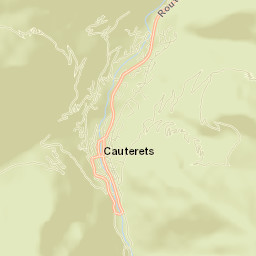 Cauterets Street Map