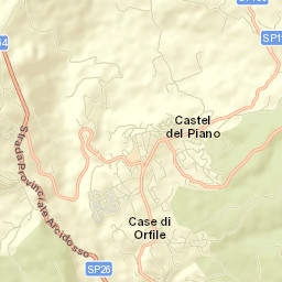Castel del Piano Street Map